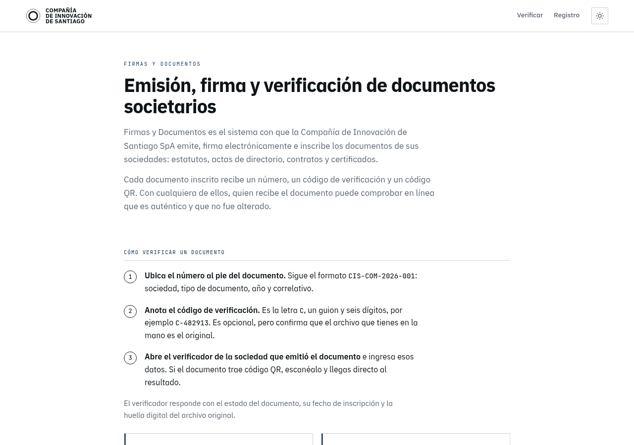 Portada de Firmas y Documentos